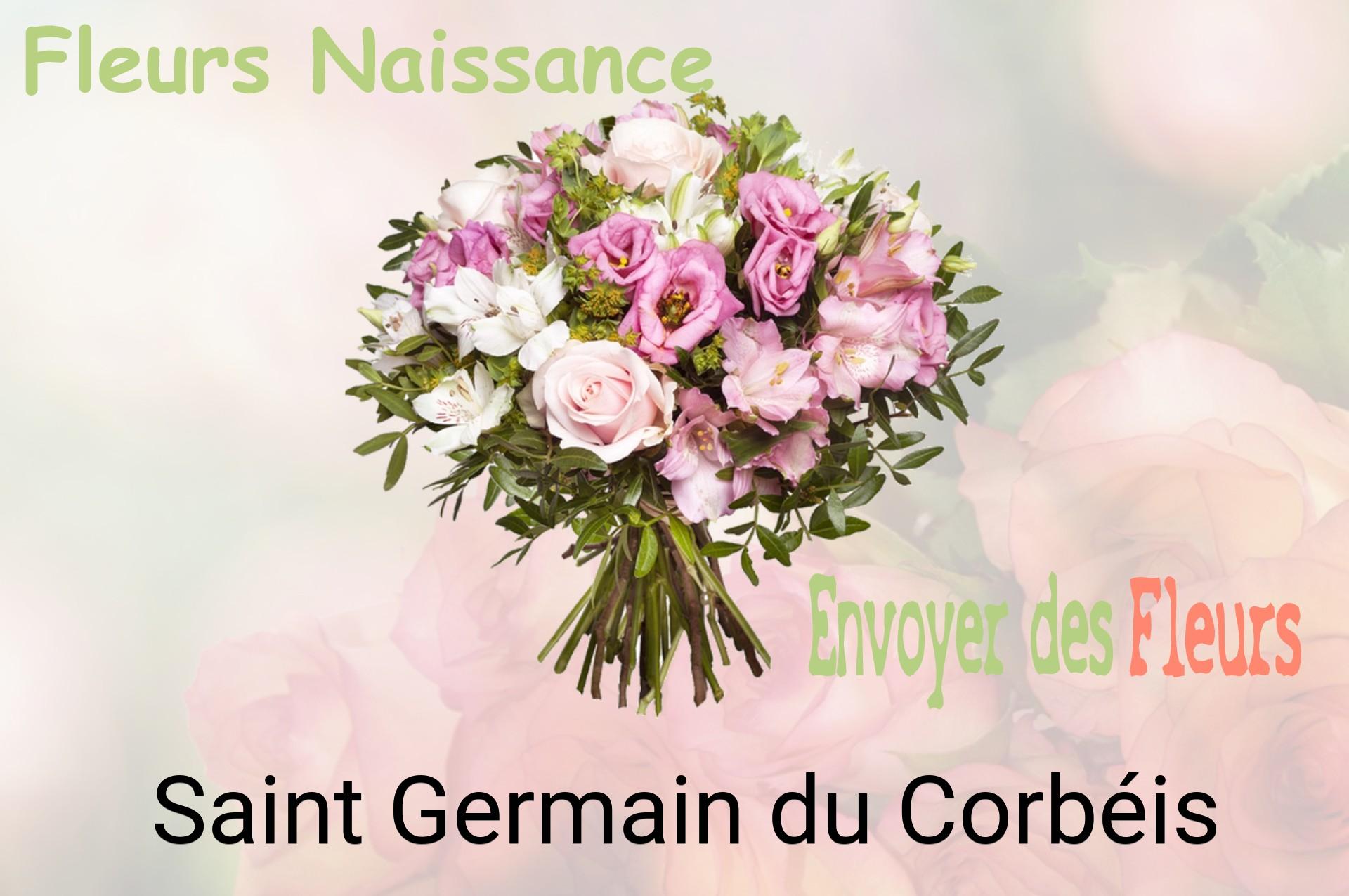 Bouquet de fleurs de naissance livré à Saint-Germain-du-Corbéis